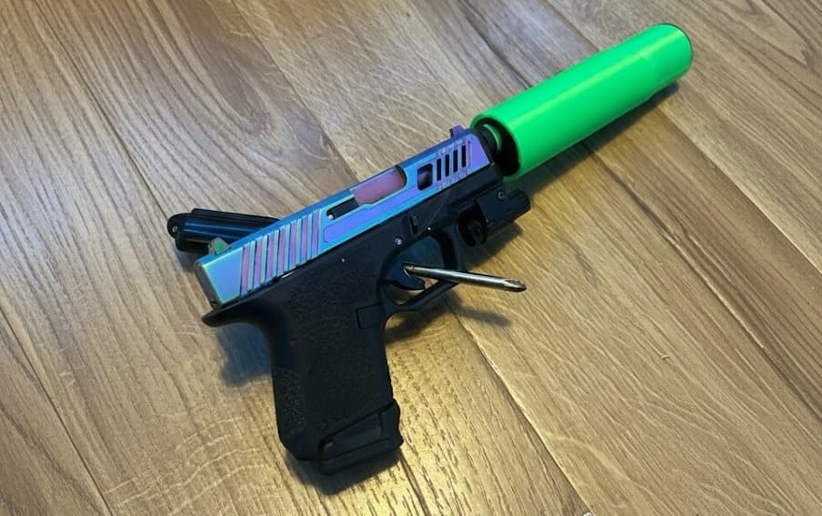 Suppressed Glock 19